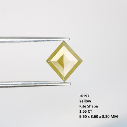 1.65 CT Kite shape Natural Loose Diamond  -Kite Shape Salt and Pepper Diamond - For Salt Pepper Diamond Ring - Sale Offer- Unique Gift