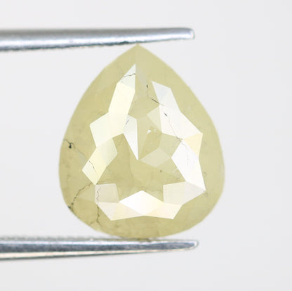 3.11 CT Light Green Pear Cut Diamond for Engagement Ring | Unique Loose Diamond for Gold Ring | Rare Colored Gemstone
