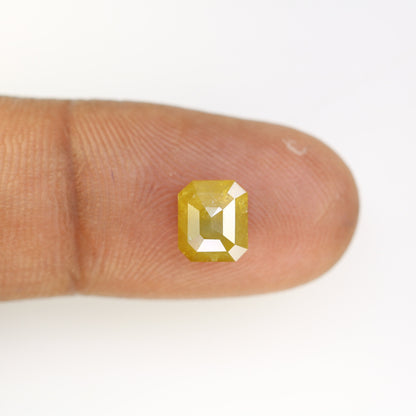 2.21 CT Fancy Yellow Salt and Pepper Emerald Shape Diamond - Natural Loose Emerald Cut Diamond - Emerald Engagement Ring - LABORDAY Offer
