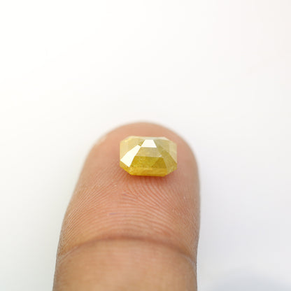 2.21 CT Fancy Yellow Salt and Pepper Emerald Shape Diamond - Natural Loose Emerald Cut Diamond - Emerald Engagement Ring - LABORDAY Offer