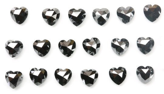 Black Heart Shaped Diamonds for Engagement RingFor Gold Ring Diamonds
