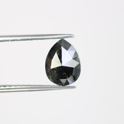 1.96 CT Salt and Pepper Pear Shape Diamond For Wedding Jewelry | Gift For Wife | Gift For Husband | Birthday Gift | Christmas Gift Diamonds