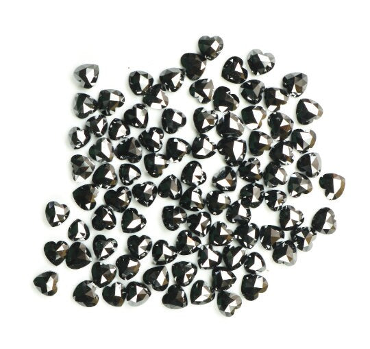 Black Heart Shaped Diamonds for Engagement RingFor Gold Ring Diamonds