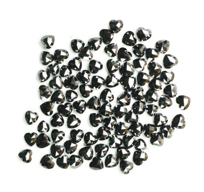 Black Heart Shaped Diamonds for Engagement RingFor Gold Ring Diamonds