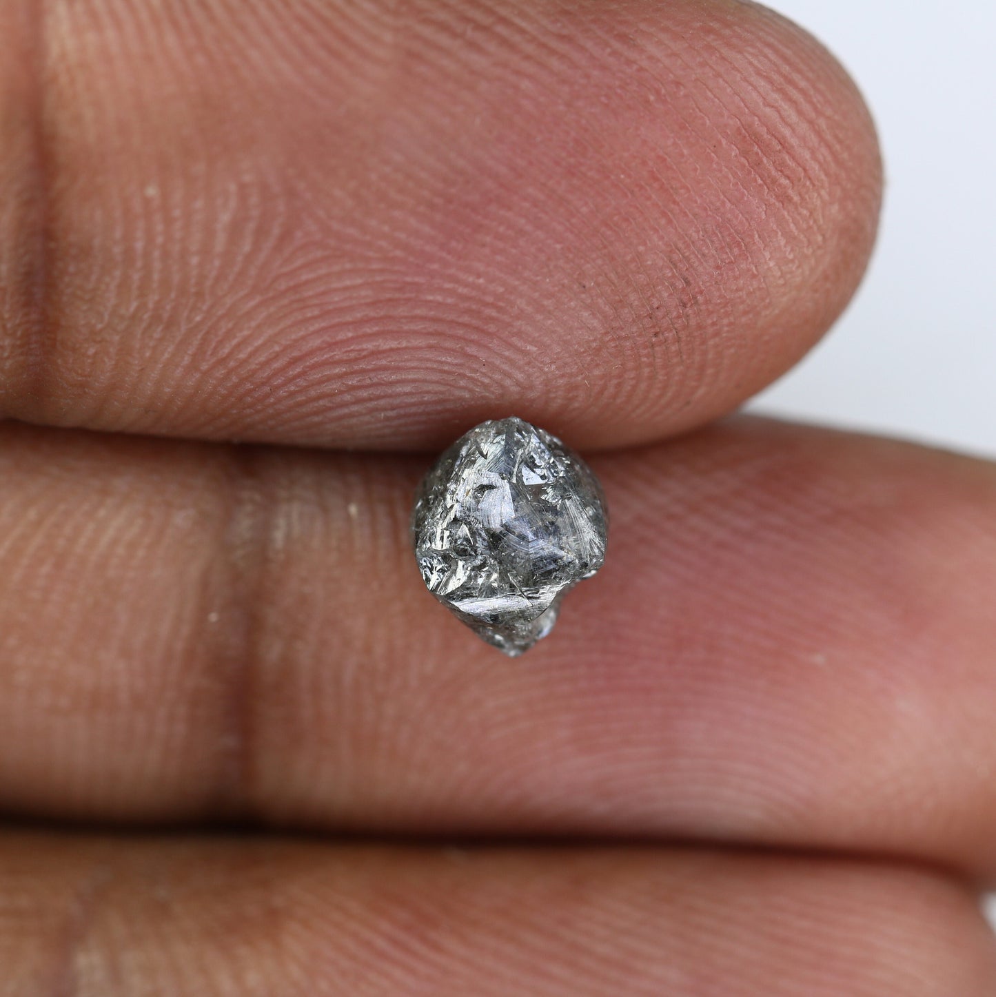 2.02 CT Uncut Raw Salt and Pepper - Loose Rough Diamond - Raw Irregular Shape - Customize Jewelry - Sale Offer - Christmas Gift