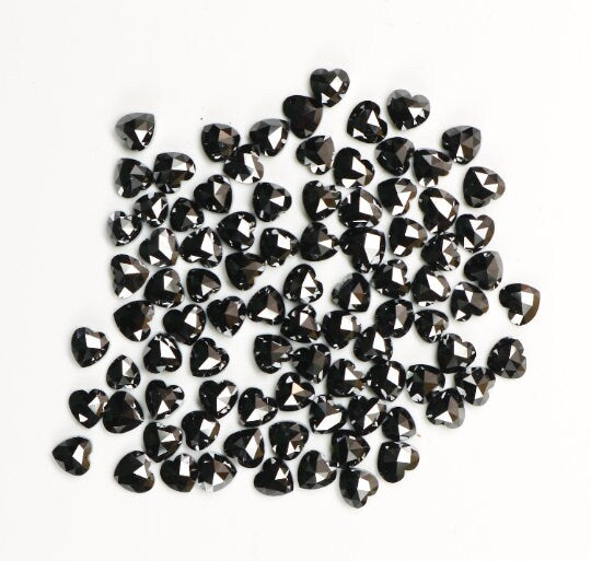 Black Heart Shaped Diamonds for Engagement RingFor Gold Ring Diamonds