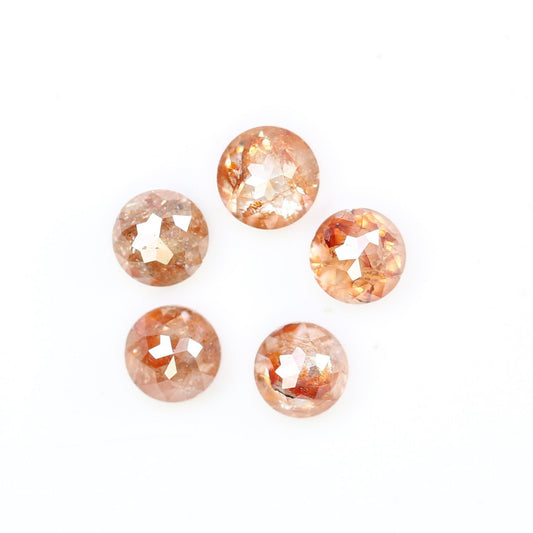 1.24 CT Rose Cut Natural Peach Real Loose Diamonds For Wedding Broch ll Gift For Husband ll Gift For Son ll Gift For Father ll Gift For Him