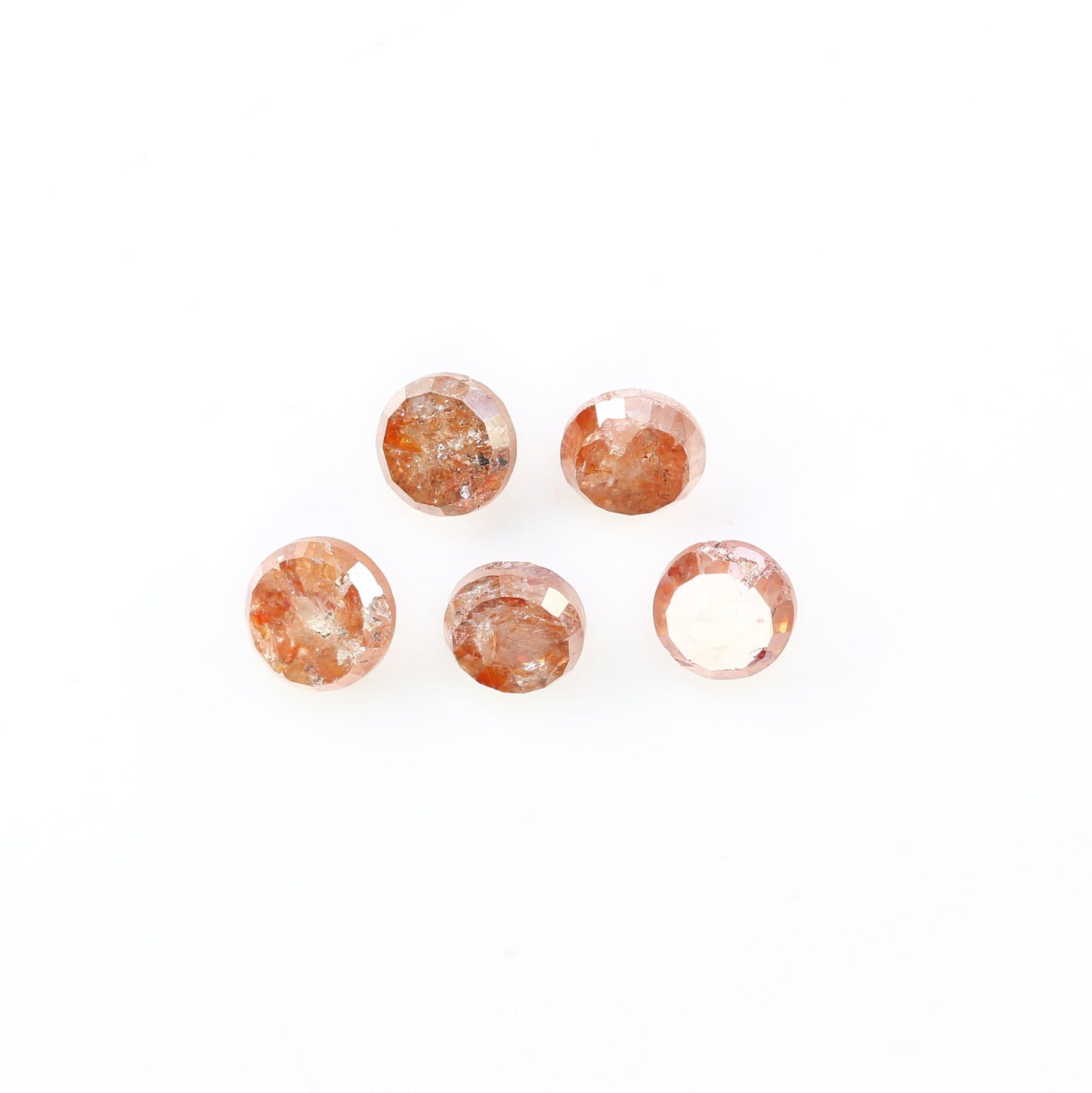 1.24 CT Rose Cut Natural Peach Real Loose Diamonds For Wedding Broch ll Gift For Husband ll Gift For Son ll Gift For Father ll Gift For Him