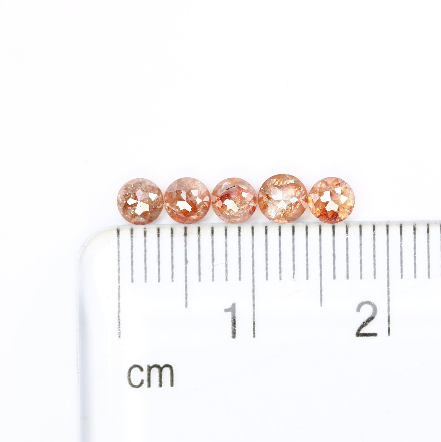 1.24 CT Rose Cut Natural Peach Real Loose Diamonds For Wedding Broch ll Gift For Husband ll Gift For Son ll Gift For Father ll Gift For Him