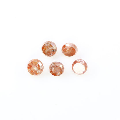 1.24 CT Rose Cut Natural Peach Real Loose Diamonds For Wedding Broch ll Gift For Husband ll Gift For Son ll Gift For Father ll Gift For Him