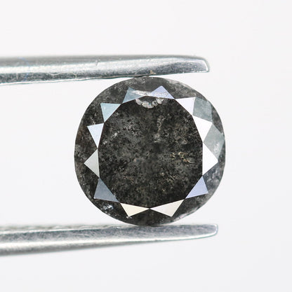 1.10 CT Salt and Pepper Cushion Cut Diamond | Halo Setting Engagement Ring | Stunning Cushion Pendant | Ideal Anniversary Gift