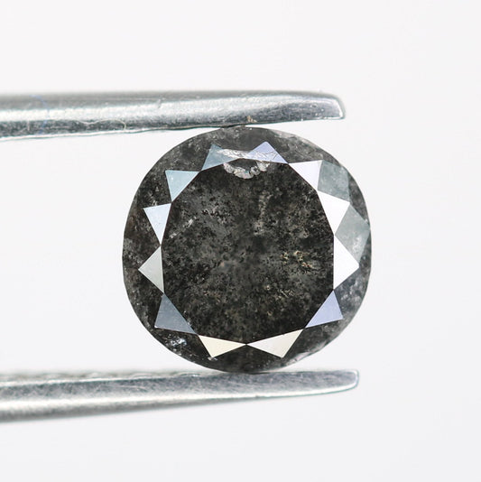 1.10 CT Salt and Pepper Cushion Cut Diamond | Halo Setting Engagement Ring | Stunning Cushion Pendant | Ideal Anniversary Gift