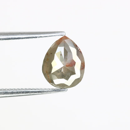1.14 CT Pear Shape Grey Diamond | Unique Proposal Ring | Elegant Gold Engagement Ring | Natural Diamond Jewelry