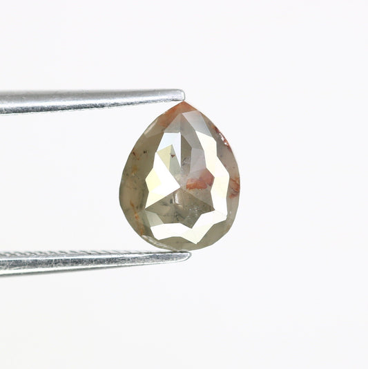 1.14 CT Pear Shape Grey Diamond | Unique Proposal Ring | Elegant Gold Engagement Ring | Natural Diamond Jewelry