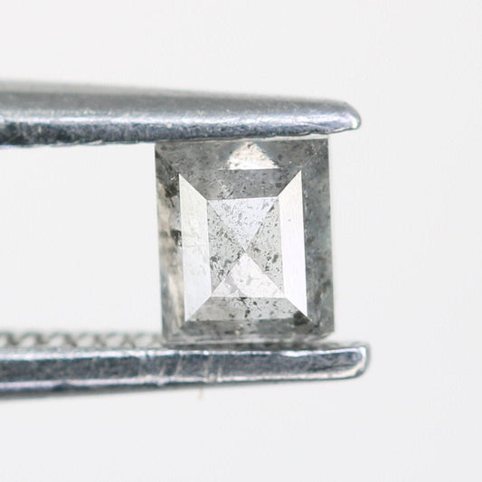 0.26 CT Salt and Pepper Natural Loose Diamond, Baguette Cut For handmade necklace pendant, diamond bracelet Wedding & Engagement Gold Ring