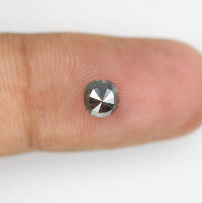 1.13 CT Rustic Salt and Pepper Cushion Cut Loose Diamond | Perfect for Wedding Jewelry | Engagement Ring or Pendant