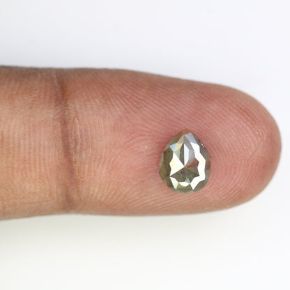 1.14 CT Pear Shape Grey Diamond | Unique Proposal Ring | Elegant Gold Engagement Ring | Natural Diamond Jewelry