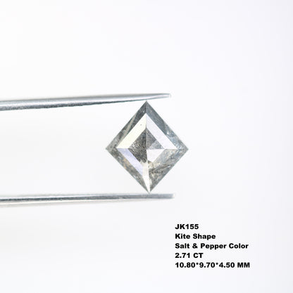2.71 CT Kite shape Natural Loose Diamond  -Kite Shape Salt and Pepper Diamond - For Salt Pepper Diamond Ring - Sale Offer- Unique Gift