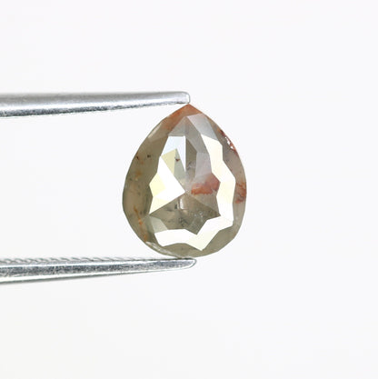 1.14 CT Pear Shape Grey Diamond | Unique Proposal Ring | Elegant Gold Engagement Ring | Natural Diamond Jewelry