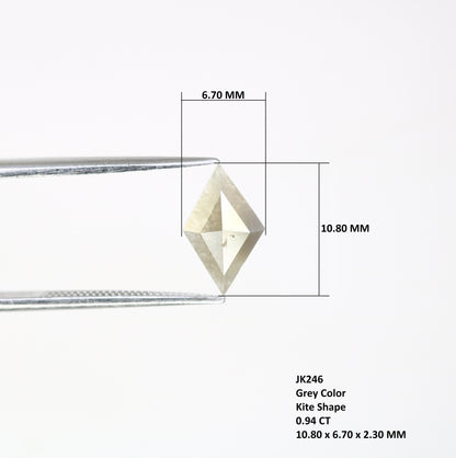 0.94 CT Kite shape Natural Loose Diamond  -Kite Shape Salt and Pepper Diamond - For Salt Pepper Diamond Ring - Sale Offer- Unique Gift