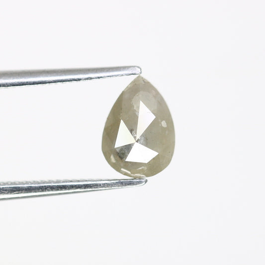 0.84 CT Pear Salt and Pepper Rustic Engagement RingFor Gold Ring Diamonds