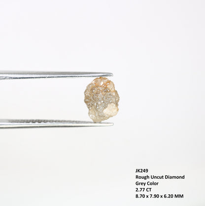 2.77 CT Uncut Raw Salt and Pepper - Loose Rough Diamond - Raw Irregular Shape - Customize Jewelry - Sale Offer - Christmas Gift