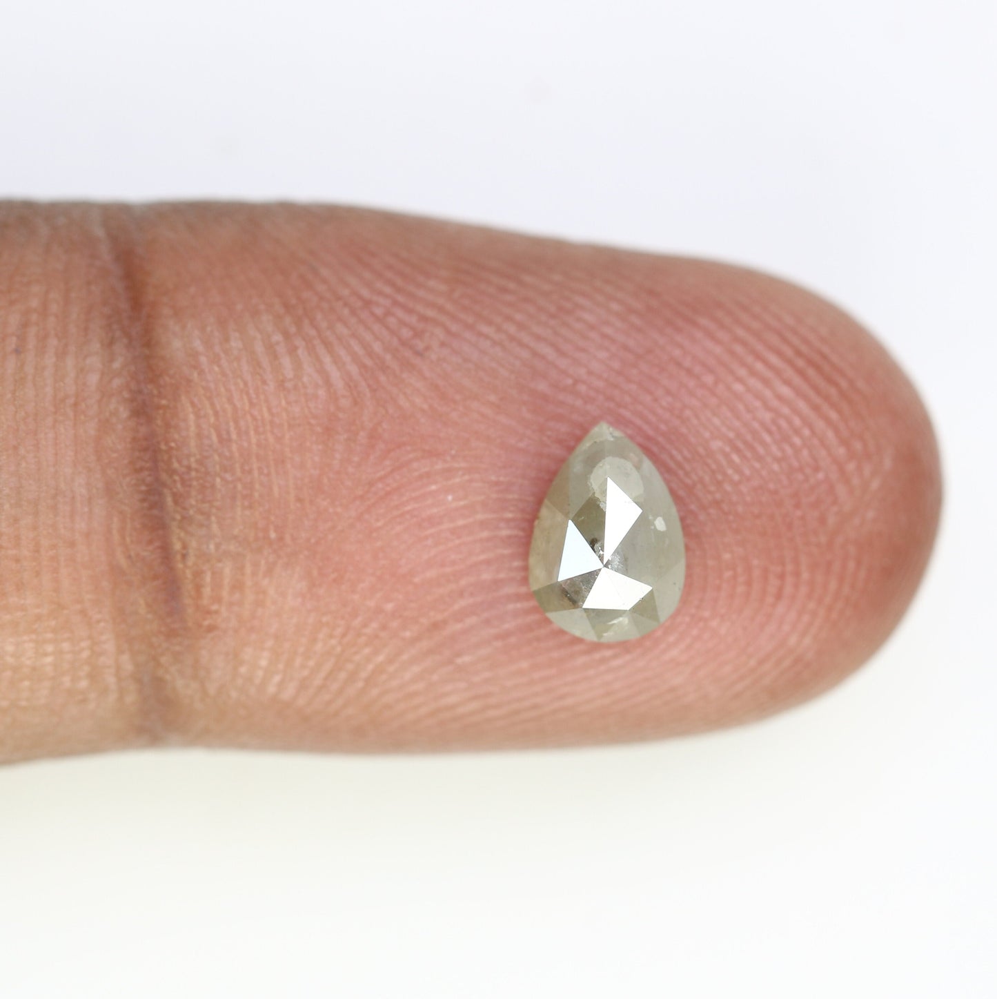 0.84 CT Pear Salt and Pepper Rustic Engagement RingFor Gold Ring Diamonds