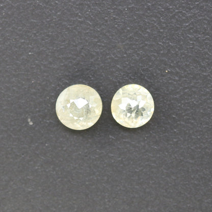 0.84 CT Light Yellow Rose Cut Round Real Loose Diamonds For Wedding Jewelry ll Gift For Wife ll Gift For Girlfriend ll Gift For Mother