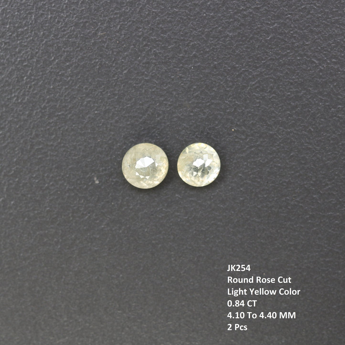 0.84 CT Light Yellow Rose Cut Round Real Loose Diamonds For Wedding Jewelry ll Gift For Wife ll Gift For Girlfriend ll Gift For Mother