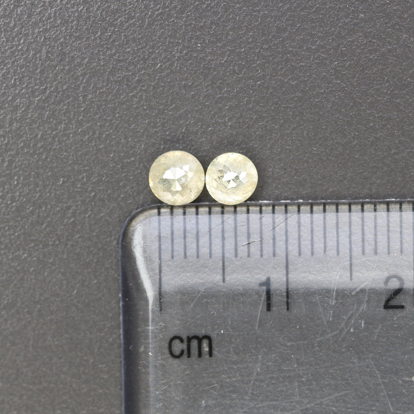 0.84 CT Light Yellow Rose Cut Round Real Loose Diamonds For Wedding Jewelry ll Gift For Wife ll Gift For Girlfriend ll Gift For Mother