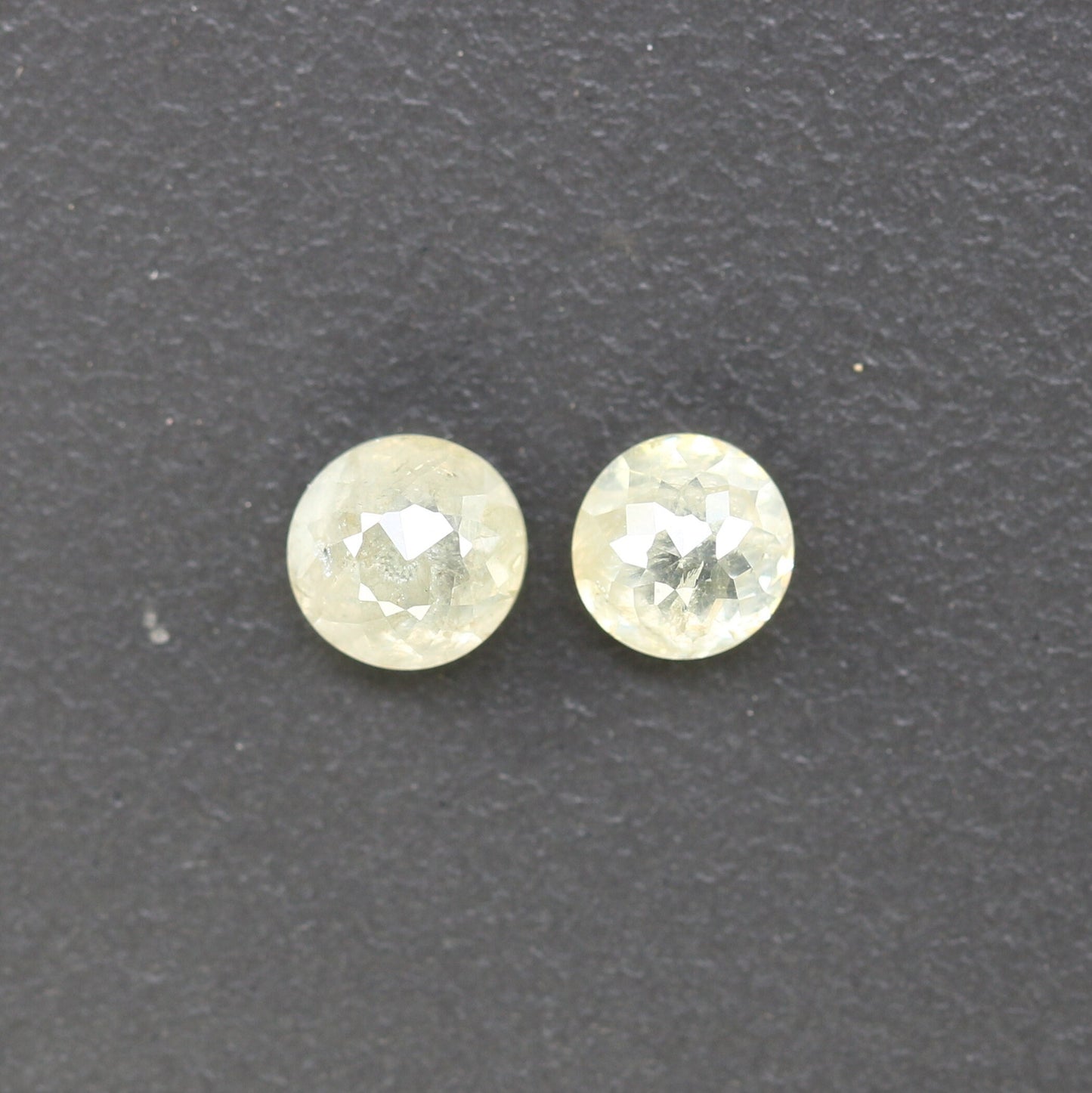 0.84 CT Light Yellow Rose Cut Round Real Loose Diamonds For Wedding Jewelry ll Gift For Wife ll Gift For Girlfriend ll Gift For Mother