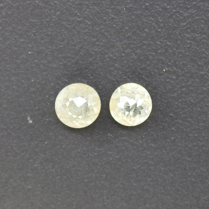 0.84 CT Light Yellow Rose Cut Round Real Loose Diamonds For Wedding Jewelry ll Gift For Wife ll Gift For Girlfriend ll Gift For Mother