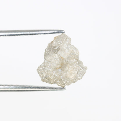 3 CT Uncut Raw Salt and Pepper - Loose Rough Diamond - Raw Irregular Shape - Customize Jewelry - Sale Offer - Christmas Gift