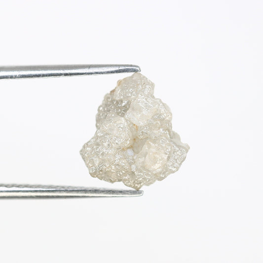 3 CT Uncut Raw Salt and Pepper - Loose Rough Diamond - Raw Irregular Shape - Customize Jewelry - Sale Offer - Christmas Gift