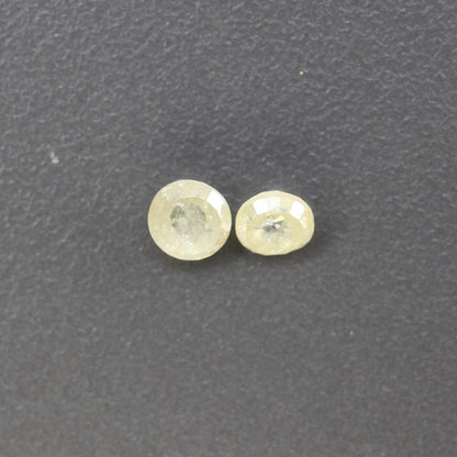 0.84 CT Light Yellow Rose Cut Round Real Loose Diamonds For Wedding Jewelry ll Gift For Wife ll Gift For Girlfriend ll Gift For Mother