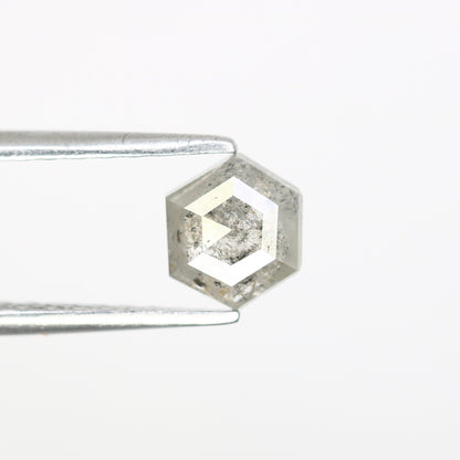 0.80 CT Hexagon Loose Salt and Pepper Diamond - Natural Hexagon Diamond - Salt and Pepper Ring - Gift for Wifey - Gift for mother - Jewlery