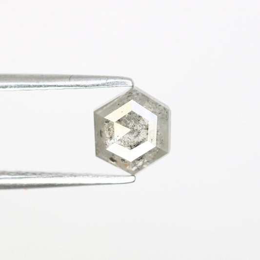 0.80 CT Hexagon Loose Salt and Pepper Diamond - Natural Hexagon Diamond - Salt and Pepper Ring - Gift for Wifey - Gift for mother - Jewlery