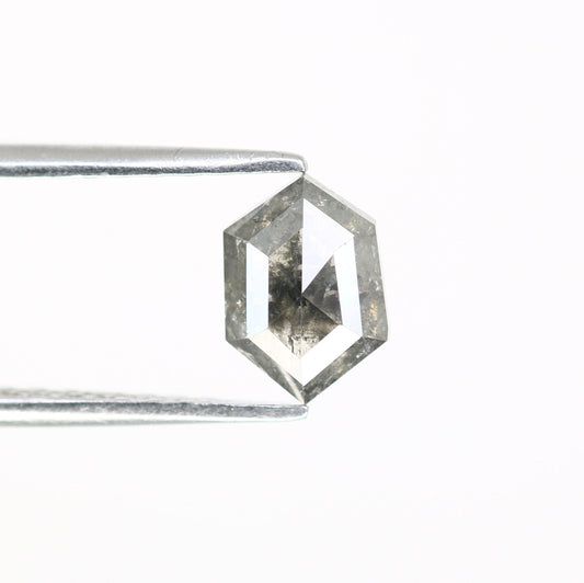 0.99 CT Hexagon Loose Salt and Pepper Diamond - Natural Hexagon Diamond - Salt and Pepper Ring - Gift for Wifey - Gift for mother - Jewlery