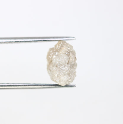 3.19 CT Uncut Raw Salt and Pepper - Loose Rough Diamond - Raw Irregular Shape - Customize Jewelry - Sale Offer - Christmas Gift