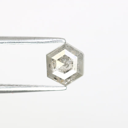 0.80 CT Hexagon Loose Salt and Pepper Diamond - Natural Hexagon Diamond - Salt and Pepper Ring - Gift for Wifey - Gift for mother - Jewlery