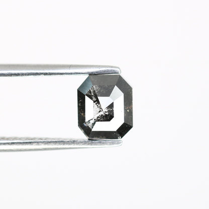 Salt and Pepper Emerald Shape Diamond - Natural Loose Emerald Cut Diamond - Emerald Engagement Ring - LABORDAY Offer