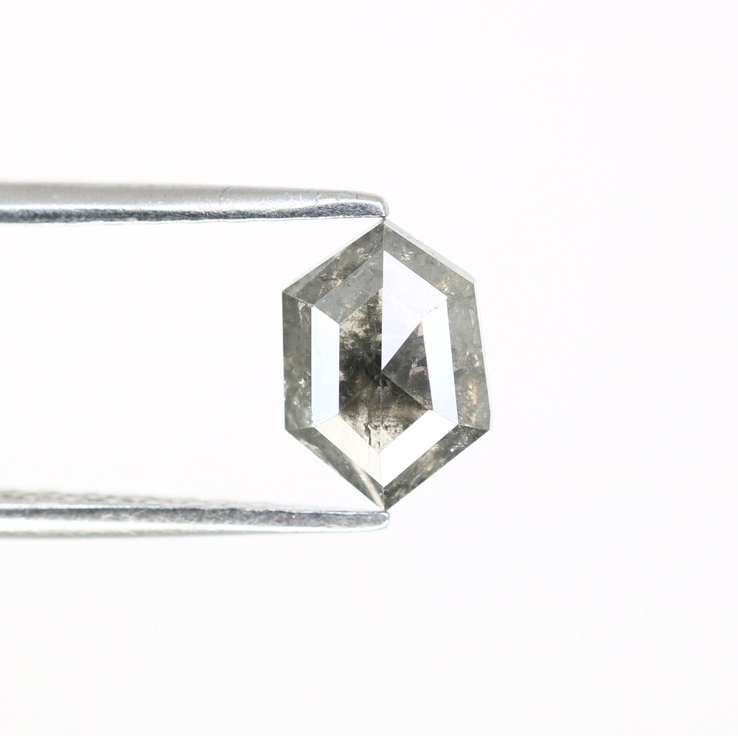 0.99 CT Hexagon Loose Salt and Pepper Diamond - Natural Hexagon Diamond - Salt and Pepper Ring - Gift for Wifey - Gift for mother - Jewlery