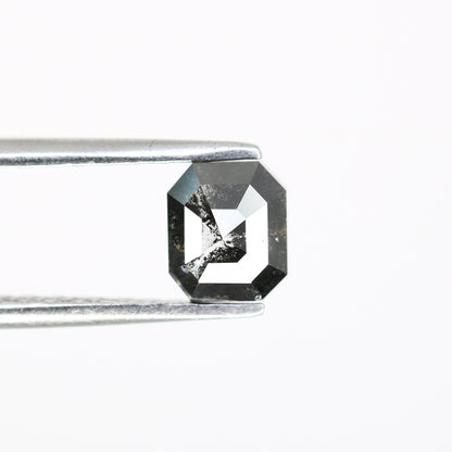 Salt and Pepper Emerald Shape Diamond - Natural Loose Emerald Cut Diamond - Emerald Engagement Ring - LABORDAY Offer