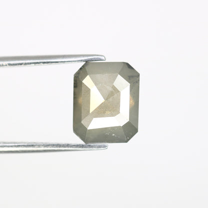 1.95 CT Salt and Pepper Emerald Shape Diamond - Natural Loose Emerald Cut Diamond - Emerald Engagement Ring - LABORDAY Offer