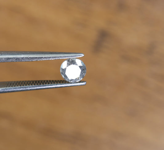 Natural Salt and Pepper Round Rose Cut Diamond | Ideal for Rings, Earrings, and Jewelry Making | Wholesale Price for Custom Designs