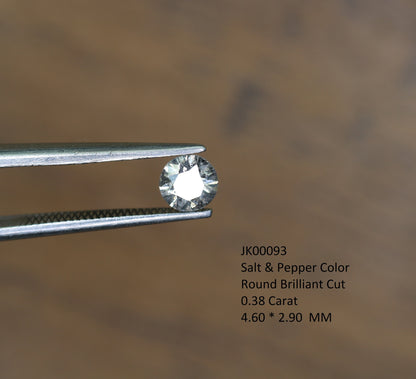 Natural Salt and Pepper Round Rose Cut Diamond | Ideal for Rings, Earrings, and Jewelry Making | Wholesale Price for Custom Designs