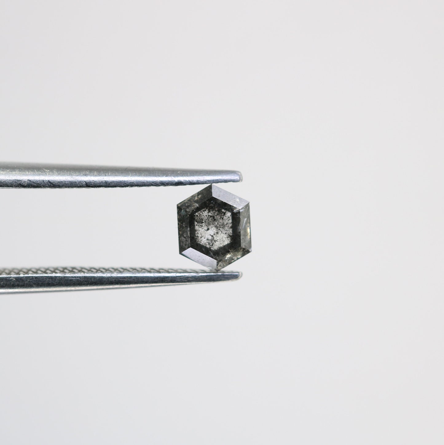 0.52 CT Hexagon Loose Salt and Pepper Diamond - Natural Hexagon Diamond - Salt and Pepper Ring - Gift for Wifey - Gift for mother - Jewlery