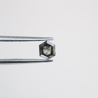 0.52 CT Hexagon Loose Salt and Pepper Diamond - Natural Hexagon Diamond - Salt and Pepper Ring - Gift for Wifey - Gift for mother - Jewlery