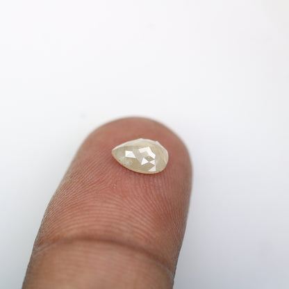 0.82 CT Grey Galaxy Pear Shape Diamond | Unique Engagement Ring | Ethereal Gemstone Jewelry | Natural Diamond Ring