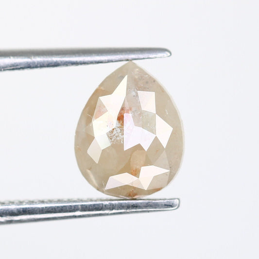 Black Friday Sale | 0.84 CT Pear Shape Rustic Diamond Ring | Natural Loose Diamond | Unique Gold Ring